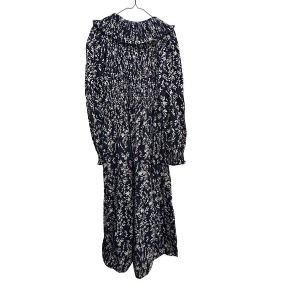 River Women's V-Neckline Collared Long Sleeves Maxi Dress Size Large - Picture 5 of 5